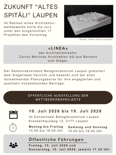 Zukunft 'altes Spitäli' Laupen