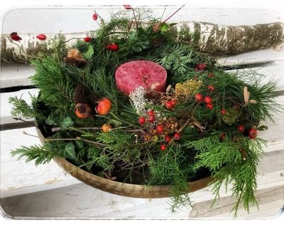 Winterkranz Naturkranz-Workshop